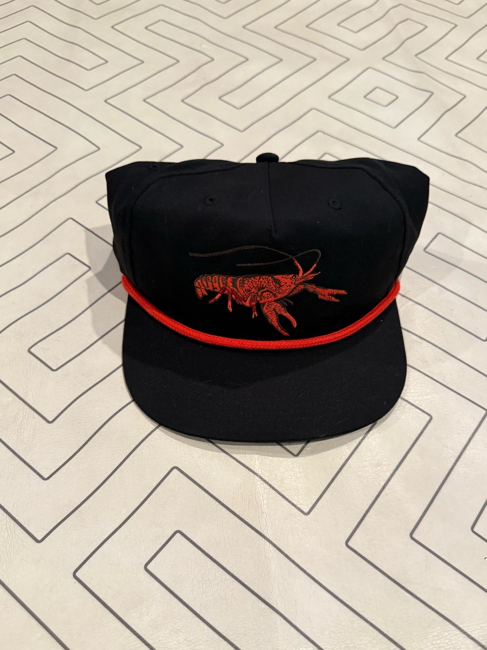 Duck Camp Black Crawfish Snapback Cap